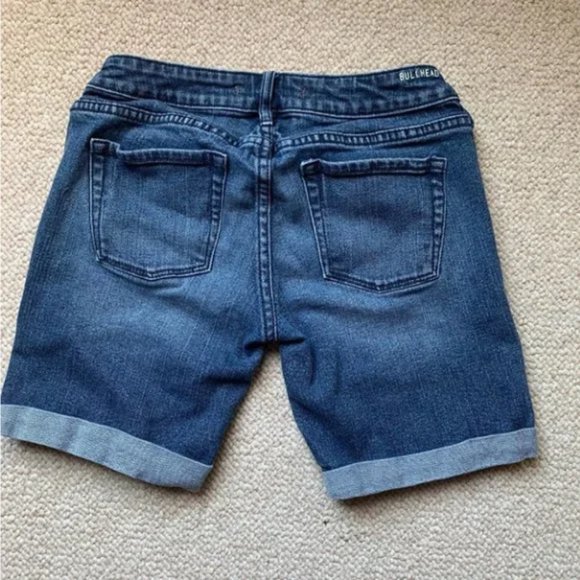 Bullhead Cuffed Denim PacSun Shorts Size 1 - Picture 2 of 4